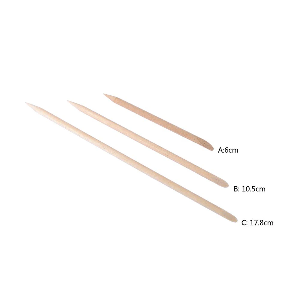 100 шт. деревянные палочки для удаления кутикулы|Пушеры кутикулы| |
