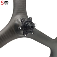 2020 new high quality full carbon wheel SEMA 20inch 451 trispoke wheelset v disc brake 3spoke bicycle parts custom bike rim