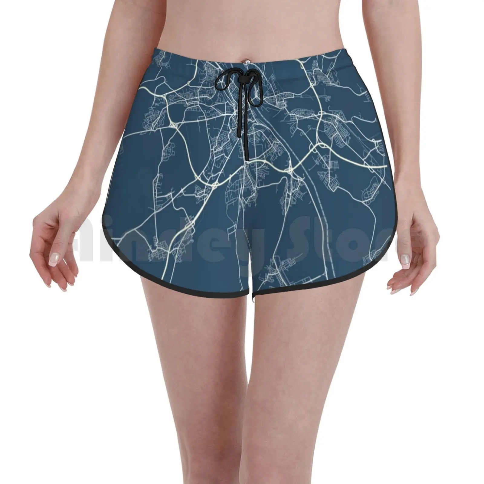 

Женские пляжные шорты для плавания, с принтом