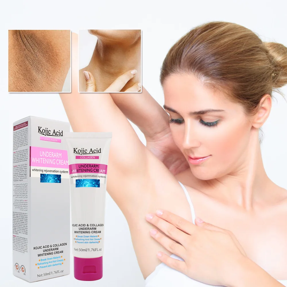 

50ml Kojic Acid Women Armpit Whitening Cream Underarm Private Part Nipple Skin Care Cream Repair Cream Body Underarm