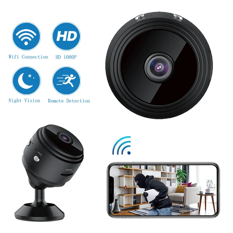 

IP Mini Camera wifi 1080P Night Vision Sensor Motion Camcorder Monitor Phone App Camaras Video Surveillance Thermal Camera