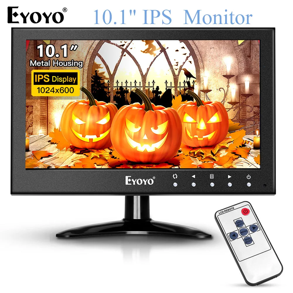 EYOYO EM10Y 10 &quotIPS ЖК дисплей Экран 1024X600 HDMI Мини ТВ ПК МОНИТОР дисплея с Динамик VGA для