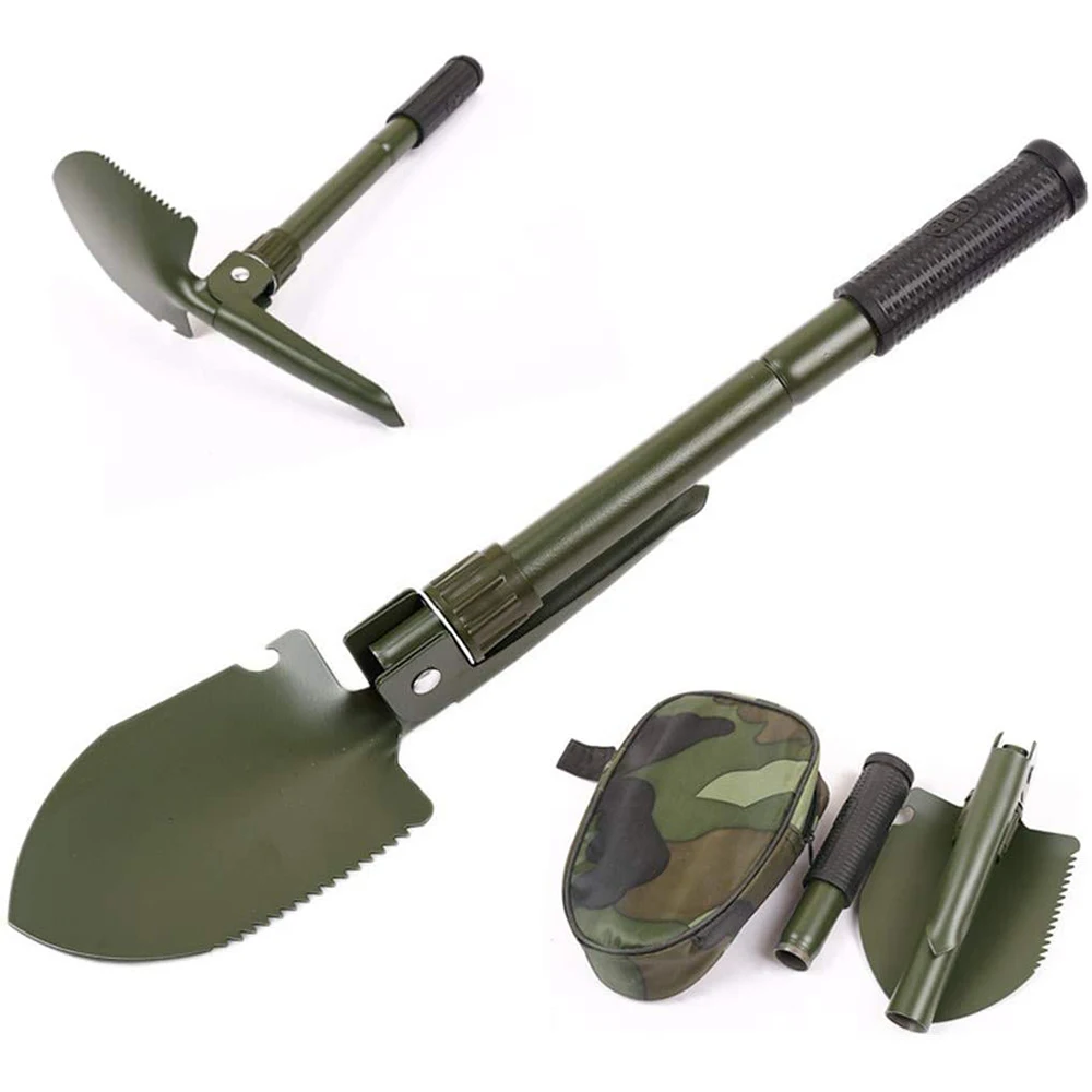 

Military Folding Camping Shovel Multifunctional Foldable Shovels Compact Outdoor Emergency Shovel Gardening Tools Equipment