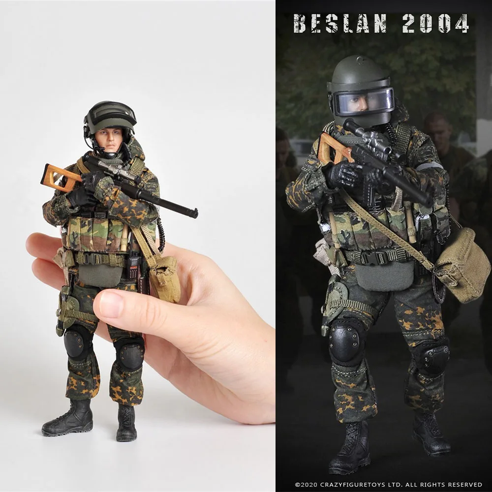 

Collection 1/12 Scale Male Solider Crazy Figure LW009 Russian Alpha Special Forces Sniper Beslan 2004 6'' Action Figure Model