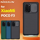 Чехол-накладка NILLKIN для Xiaomi Poco F3, Защита камеры Camshield, защита объектива, чехол для Xiaomi Poco F3