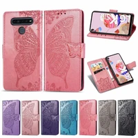 k51s case for lg k41s 3d butterfly leather flip phone cover for lg k51s preservation wallet capa coque shell book bag