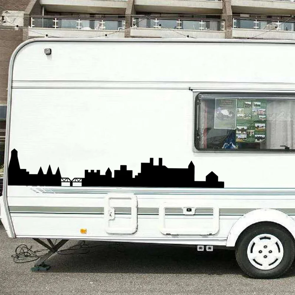 

Lovely City scenery Car Sticker Fun Vinyl Car-Styling Car Sticker Decals Decor