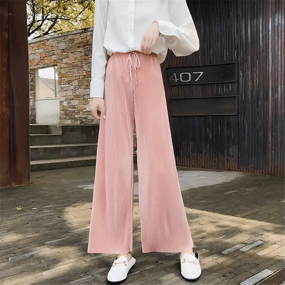

Women's Plaid Harem Loose Pants For Girls Wide Leg Pant Pantalones Drawstring Waist Ankle Trousers Harajuku Hip-hop Streetwear