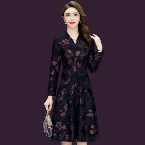 2021 Осень Новые популярные Стиль сексуальное платье с v-образным воротом дизайн