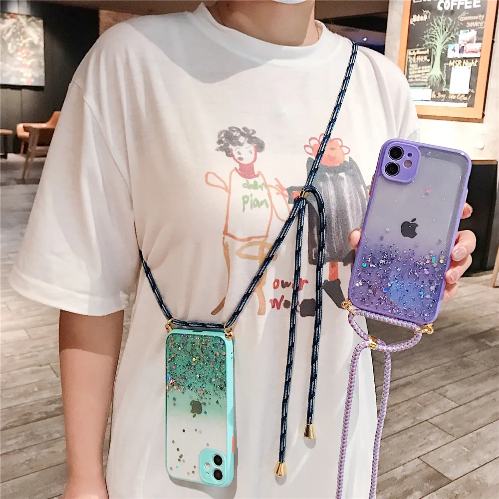 Градиентный блестящий чехол-бампер со звездой для iPhone 11 Pro Max XR XS 6S 8 7 plus