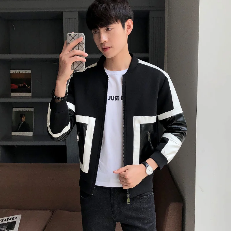 Мужская кожаная куртка Jaqueta De Couro Masculina, мужские кожаные куртки, мотоциклетные кожаные куртки для мужчин