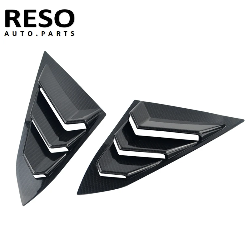 Задней панели 1/4 дюйма RESO боковые накладки на окна заднего вида для Honda Civic 2016-2020