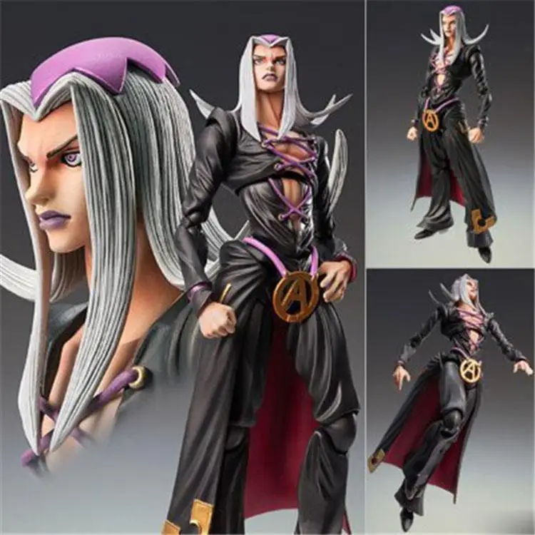 

15cm Anime Figure JOJOs Bizarre Adventure KING CRIMSON Diavolo Bruno Bucciarati Giorno Giovanna Leone Action Figures