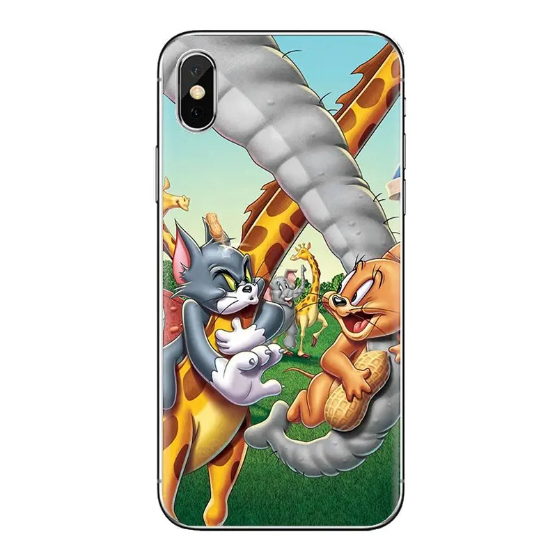 Transparent Soft Cover Cartoon Tom Cat and Jerry Mouse For Samsung Galaxy J1 J2 J3 J4 J5 J6 J7 J8 Plus 2018 Prime 2015 2016 2017 |