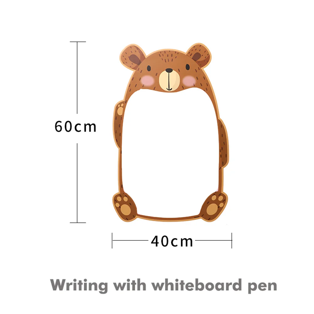 WisdomTree Cartoon Magnetic Whiteboard Wall Sticker Soft Magnet Blackboard  Cute Home Decoration Erasable Kids Drawing Board images - 6