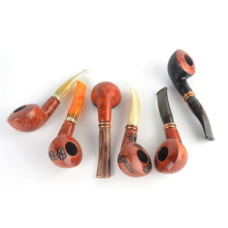 Труба для курения табака Бриар гладкая отделка 9 мм фильтр тосканская Серия # TSCAA