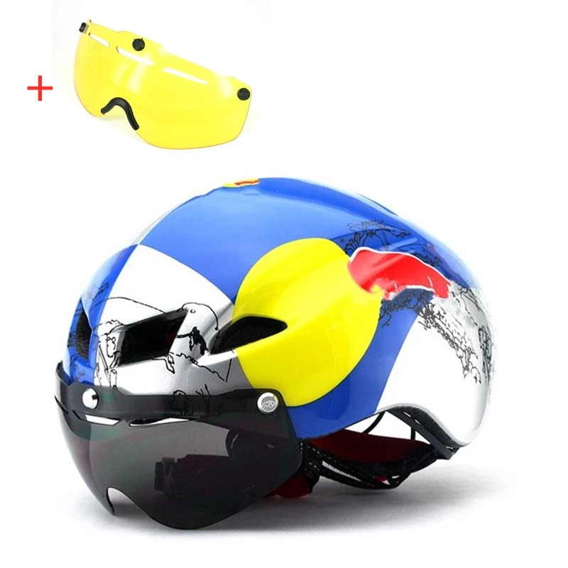 Black-yellow Новинка 2019New негабаритный велосипедный шлем TT для езды на велосипеде, для спорта на открытом воздухе, MTB, для женщин и мужчин, безопасная шапка Casco de bicicleta 56-62 см - Цвет: Black-yellow