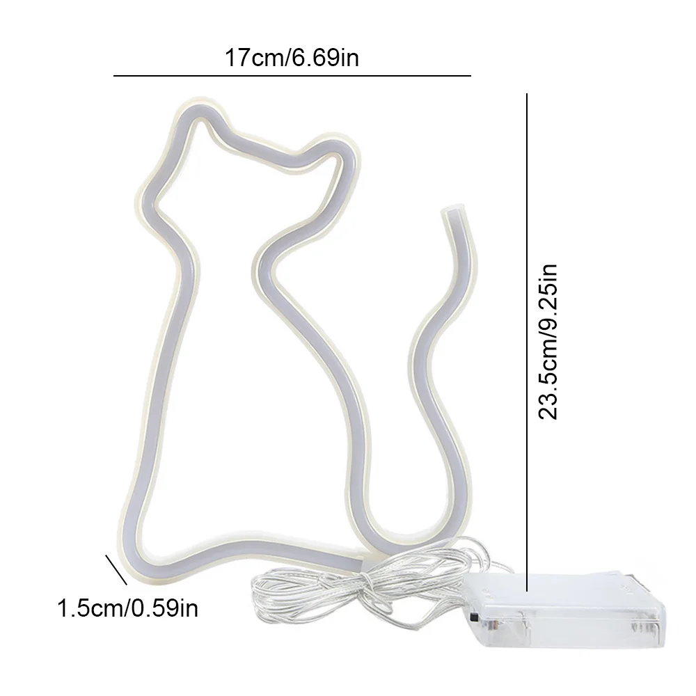 

Cat Light Neon Signs LED Signs Decorative Neon Light For Children Baby Room Christmas Wedding Party Atmosphere Lamp