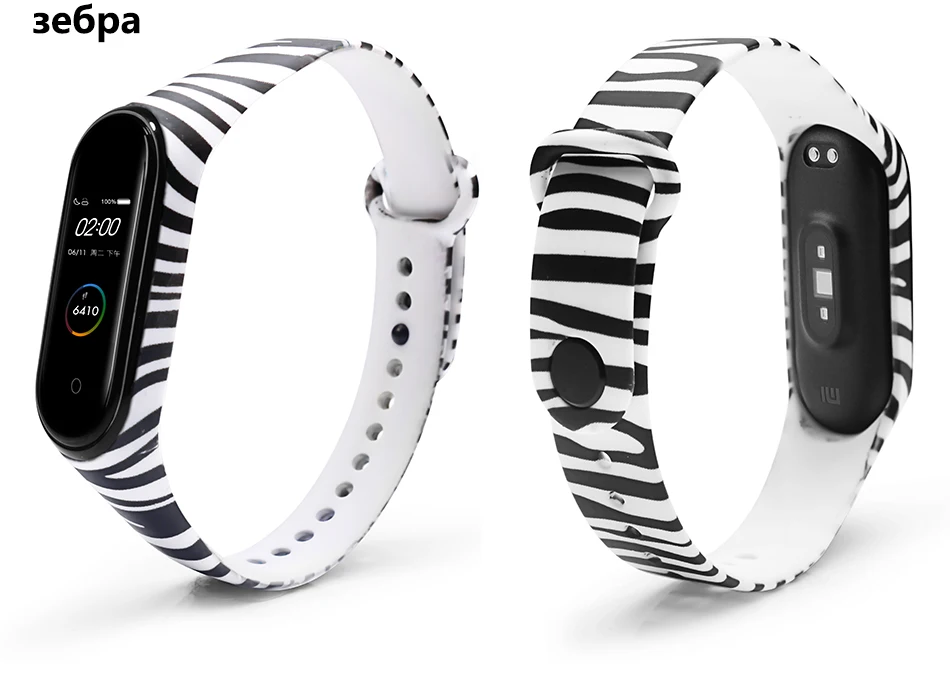 BOORUI для xiaomi mi Band 4 ремешок силиконовый с цветочным принтом mi band NFC 4 ремешок mi band 4 аксессуары для xiaomi mi band 4 band
