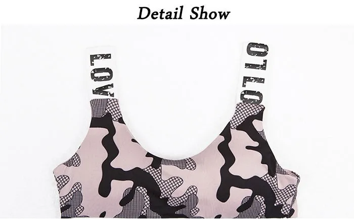 SNUGUG Camo Sportswear Woman Gym Sports Fitness Suit Female Dry Fit Sport Set Camouflage Tracksuit Workout Clothes Women