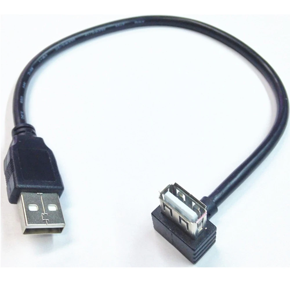 

25cm USB 2.0 A femaleup angle plugto USB A male extension cable