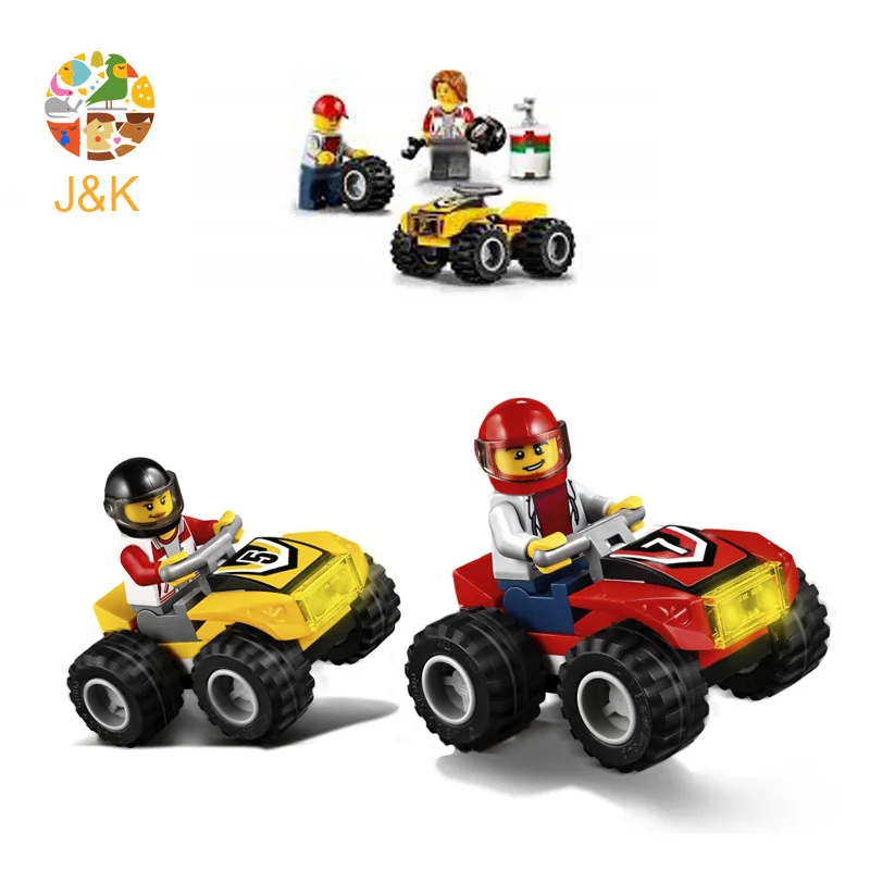 60148, 253 шт., серия City, автомобили atv, гоночная Сборная модель, строительные блоки, кирпичные Развивающие игрушки для детей, 10649 подарок