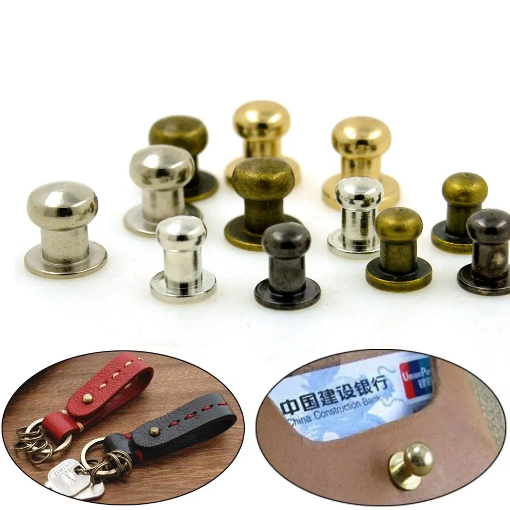 

10pcs Hot sale Round Cloth Button Brass Nail Garment Rivets Leather Craft Monk Head Screws Clothes/Bag/Shoes
