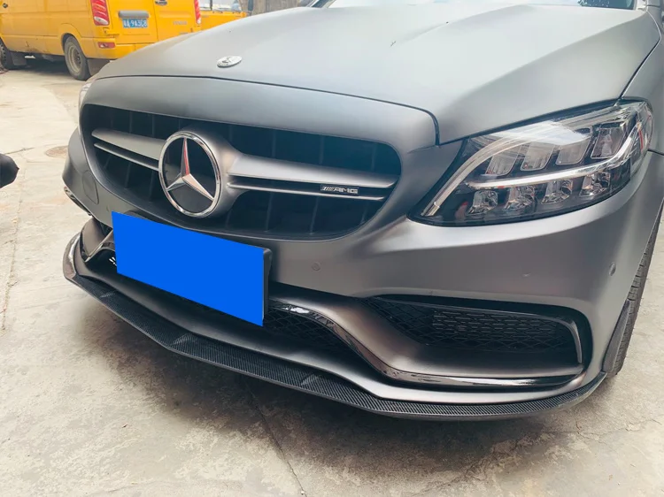 

Подходит для W205 Benz C-class C63, специальный небольшой комплект из углеродного волокна Bk Lip Fd, передняя Лопата