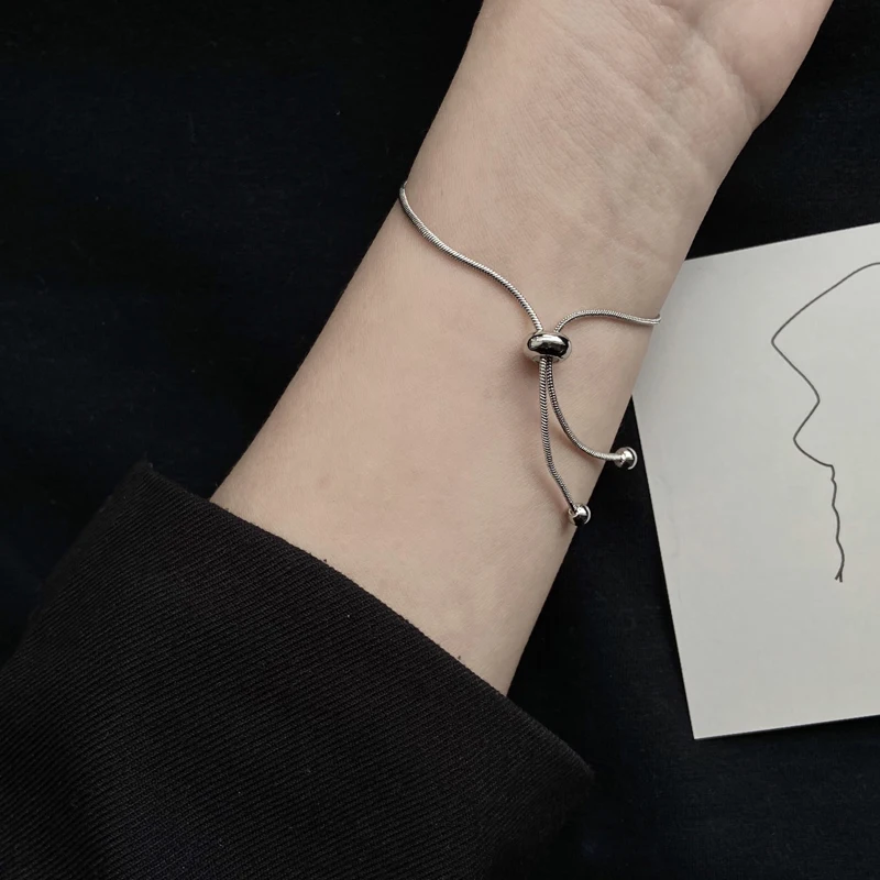 Простой Тонкий браслет для женщин и мужчин элегантный индивидуальный