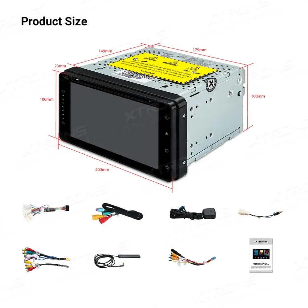 XTRONS 6 95 ''Android 10 0 Octa Core автомобильный DVD плеер радио GPS для Toyota RAV4 Corolla Vios Hilux Terios Land