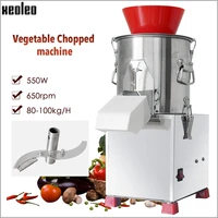 xeoleo vegetable cutting machine 100kgh vegetable chopper vegetable slicer cut cabbageleekschiligarlicaubergine 550w