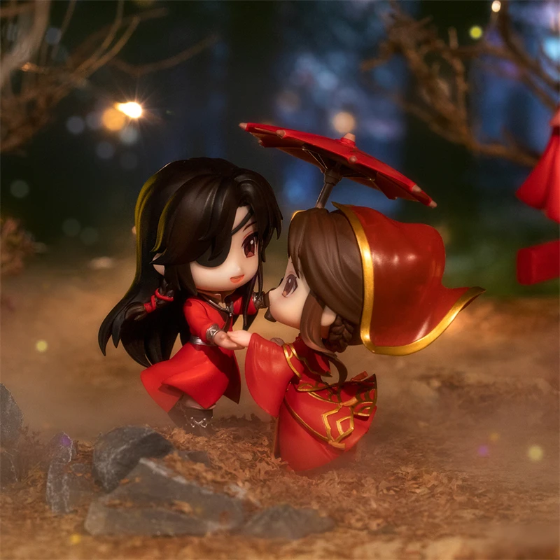 

Heaven Official's Blessing Xie Lian&Huacheng Meeting with Junyue Action Figure Cartoon Model Toy Ornaments Gifts Q Version Model