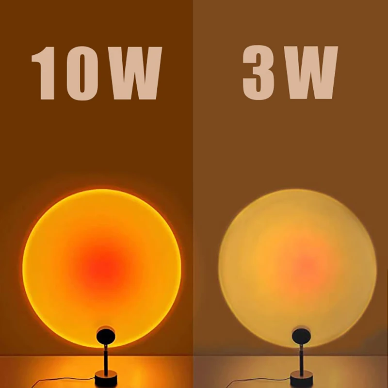 

Kids Desk Lamp USB Rainbow Sunset Red Projector Led Night Light Sun Projection Wall Decor Lighting background rotating lamp