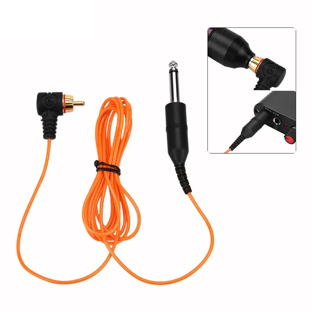 

L Type Tattoo Clip Line Tattoo Hook Line Silicone RCA Plug Tattoo Machine Power Cord Tattoo Accessories