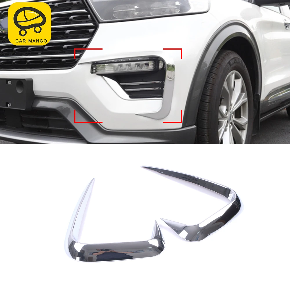

CarMango для Ford Explorer U625 2020, автомобильные аксессуары, передний Боковой бампер, спойлер, диффузор, сплиттер, хромированная Защита от царапин