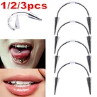 1-3 титановая сталь, нержавеющая сталь, C-образный стержень, смайлик, губы, тигр, зубы, фотоэлемент вампира, ювелирные изделия, Хэллоуин