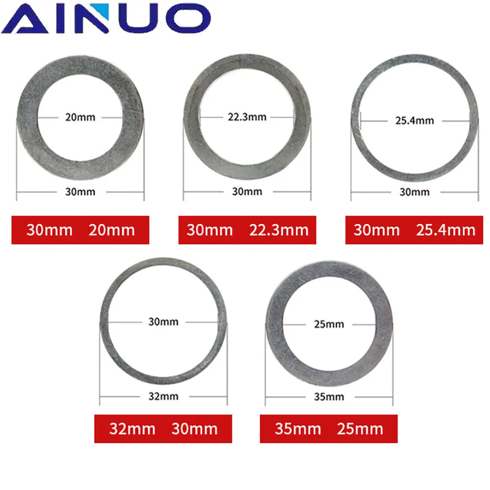 2Pcs 16mm-50mm Circular Saw Blade Cutting Ring Tct Carbide Cutting Disc Conversion Ring Woodworking Tools images - 3