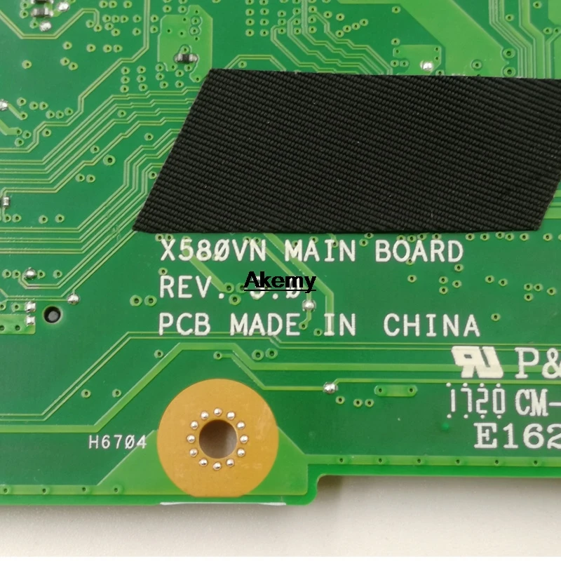 Материнская плата для ноутбука For Asus X580VN X580VD X580V с I5 7300HQ процессором GTX1050