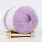 Мягкая мохеровая пряжа из Анголы карамельных цветов, 25 грулон, Высококачественная шерстяная пряжа, приятная для кожи трикотажная пряжа, Детская шерстяная пряжа для ручной работы