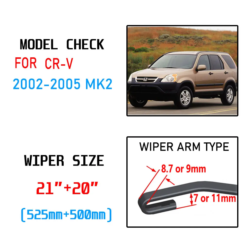 Щетки стеклоочистителя для Honda CR-V CRV 2002 2003 2004 RD4 ~ RD9 MK2 U J Hook