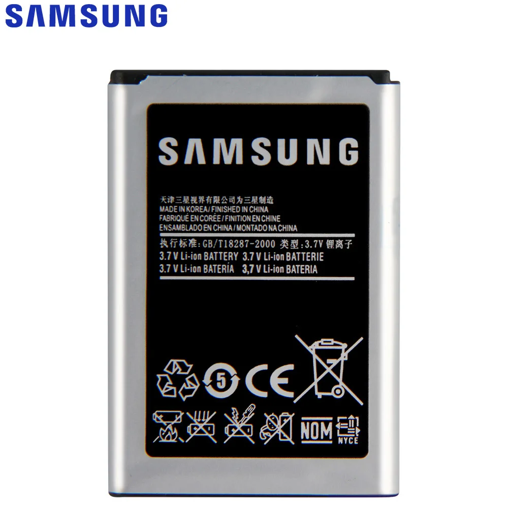 Оригинальный аккумулятор Samsung для C3630 C3230 C5350 C3752 GT S5350 C3630C C3528 EB483450VU 900 мА