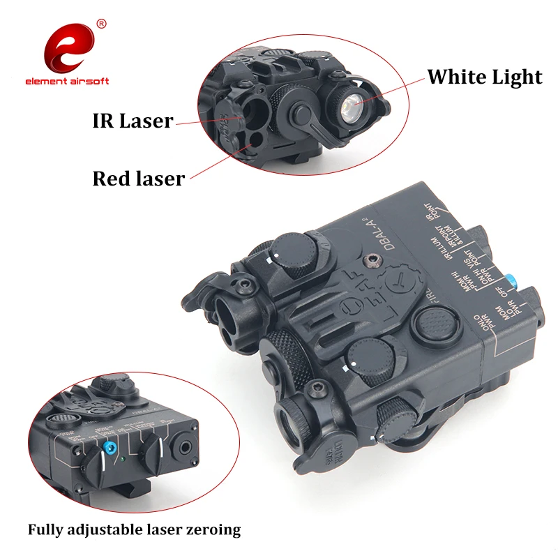 Лазерный прицел с красной точкой Element LA-5 PEQ15 фонарь M600 для разведчика оружия