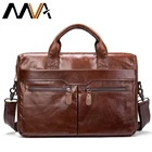 Сумка MVA для ноутбука, кожаный портфель для мужчин, Сумки из натуральной кожи, деловые Офисные Сумки для работы, мессенджер, портфель на плечо 9005