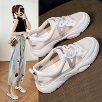 bestseller 2021 new women white shoes fashion summer sandals flat shoes hollow out sandals