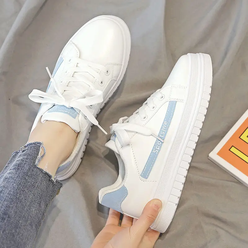 

White Shoes Women Platform Fashion Sneakers Woman Casual Loafers New Student Soft Bottom Height Increasing 3.5cm Ladies Classics