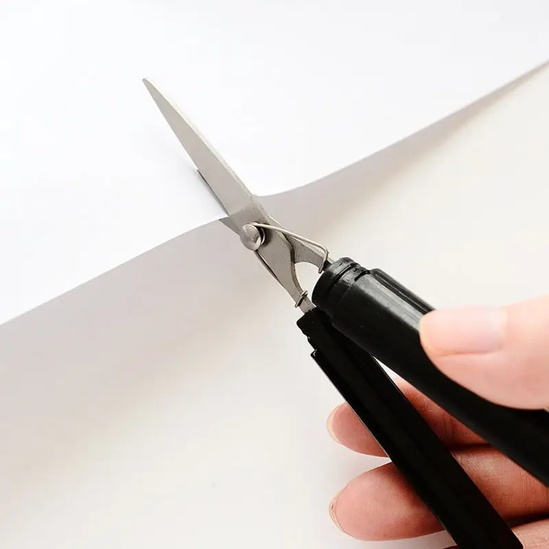 Креативные канцелярские принадлежности цилиндрическая ножничная ручка