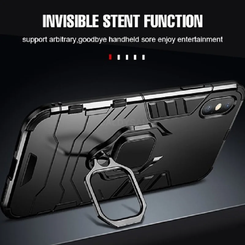 

Phone Case For Iphone Se 2020 Iphone 11 Pro Max 360 Full Case Iphone Xs Max 7 8 Plus XR Cases For Men Shockproof Armor Ring Case
