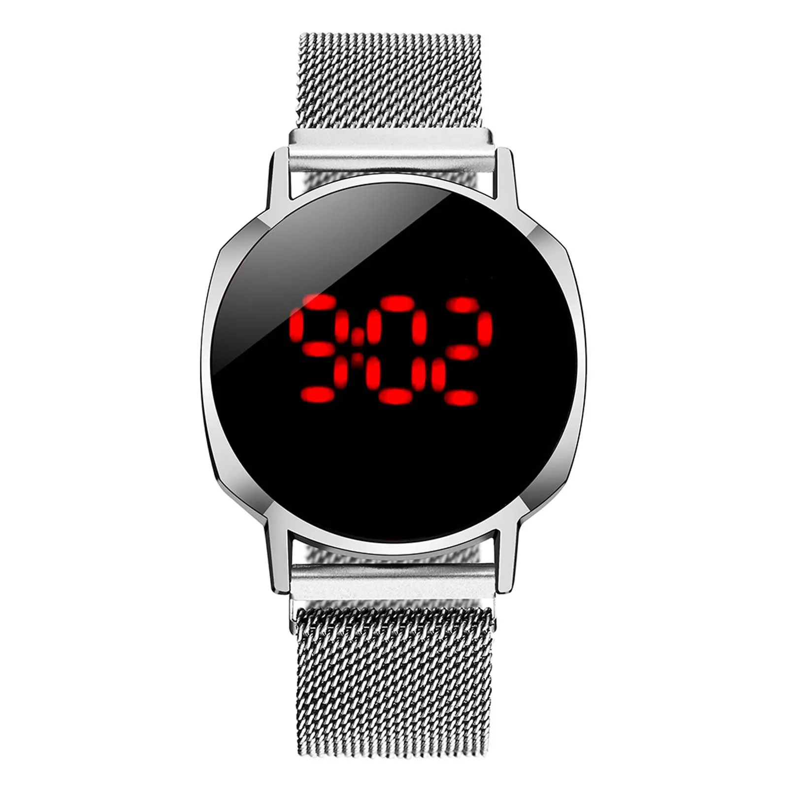 

Luxurious Mesh Belt Watch Ladies Electronic Display Watch Jewelry Gift montre femme relojes para mujer