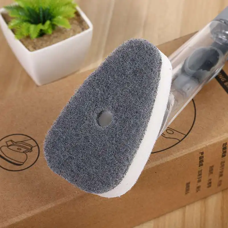 Щетка для чистки кухни 2 в 1 щетка с длинной ручкой и съемной щеткой дозатор губки