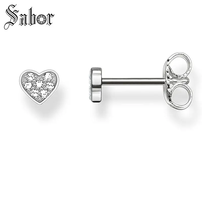 Маленькие серьги гвоздики в форме сердца новинка 2020 модные ювелирные изделия из